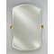 Afina Radiance Double Arch Frameless 1" Bevel Wall Mirror with Decorative Tilt Mounting Brackets