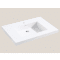 Madeli White Solid Surface Rectangular Top/Basin with Overflow