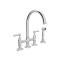 Rohl Acqui C-Spout Bridge Faucet with Sidespray