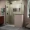 DreamLine Unidoor-X 59" Shower Enclosure with Return Buttress Panel