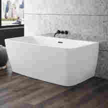 つ様限定 vbp VR8033GW-tub 水入れあり 20個+4個 Bain Ultra BVBCHW0 Vibe 5828 Back To Wall Soaker Tub | QualityBath.com