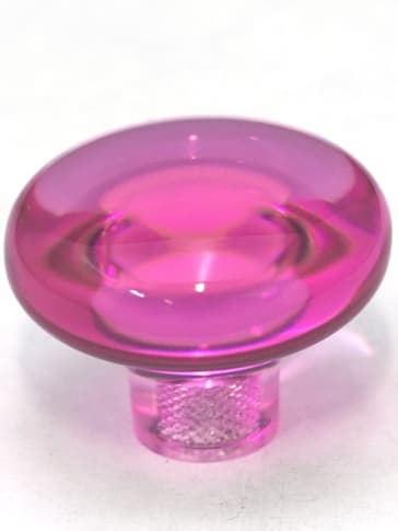 デパート 送料無料 Cal QualityBath.com | Knob Mushroom Pink Exxel 1-502 Crystal スピーカー・ウーファー