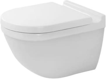Duravit 2527090092 Starck 3 Toilet Wall Mounted Rimless