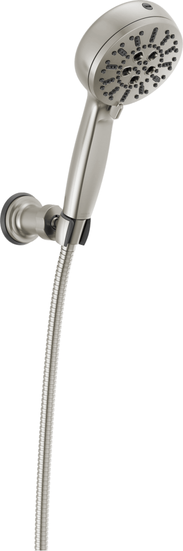 マットレス Chisaneco Delta 55884-SS-PR 7-Setting Wall Mount Hand Shower | QualityBath.com