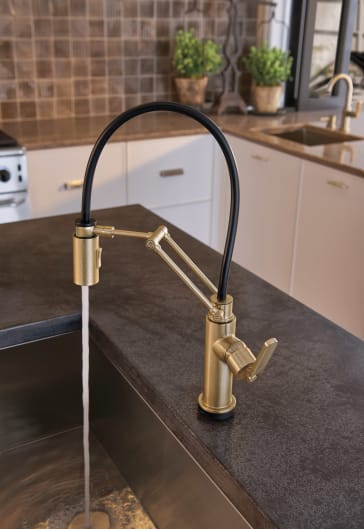 Brizo 64244LF Litze Kitchen Faucet With Smart Touch Technology ...