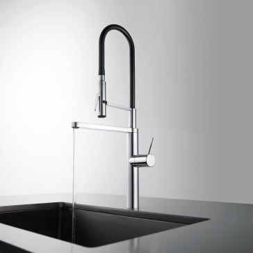 Kwc 10 151 423 Ono Highflex Single Hole Side Lever Kitchen Faucet