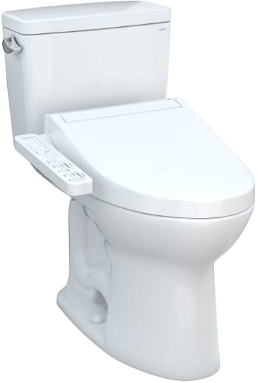 Toto MW7763074CSG#01 Drake Washlet + C2 Two-Piece Toilet | QualityBath.com