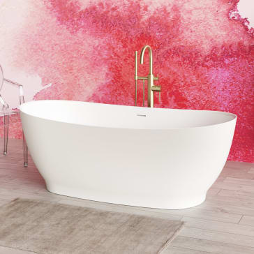 Perlato PLEVRN6531 Vittoria Eco-Lapistone Soaker Tub