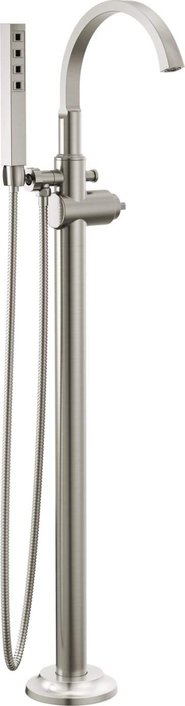 Delta T4788-SS-PR-LHP-FL Tetra Floor Mount Tub Filler Trim - Less