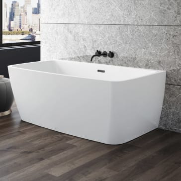 Bain Ultra BVBCHW0 Vibe 5828 Back To Wall Soaker Tub | QualityBath.com