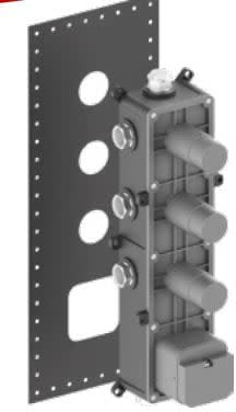 Geruga Ｂ１５－Ｃ Graff G-83-76-76-76 Thermostatic Rough With Three Volume Controls