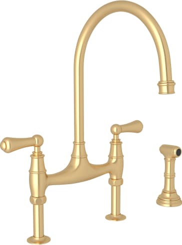 Rohl U.4719L-SEG-2 Perrin & Rowe Georgian Era Bridge Faucet With
