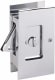 Emtek 2107US19 Modern Rectangular Pocket Door Lock | QualityBath.com
