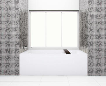 Wetstyle BC14 Cube Collection Soaker Tub | QualityBath.com