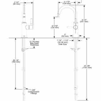 Brizo 61320lf H Odin Arc Instahot Beverage Faucet Qualitybath Com