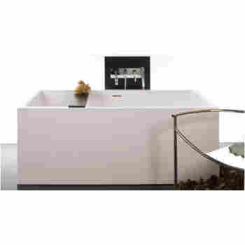 Wetstyle BC04 Cube Free Standing Soaker Tub | QualityBath.com