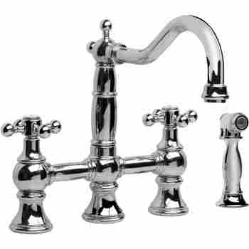 Graff G 4845 Lc1 Pc Canterbury Bridge Kitchen Faucet With Side