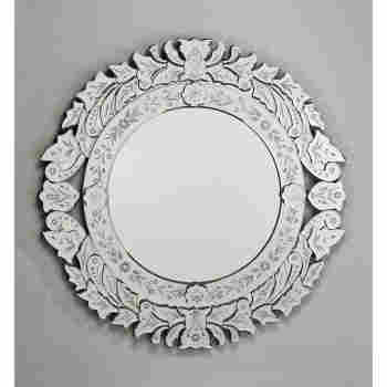 Afina Rm 102 Radiance Round Traditional Cut Glass And Etched Wall