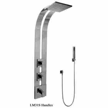 Graff Ge2 020a Ski Showers Trim For Square Thermostatic Ski Shower Set With Handshower Qualitybath Com