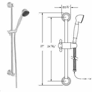 Santec 708460 Personal Shower With Slide Bar Qualitybath Com