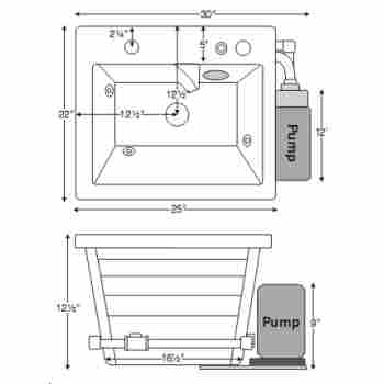 Jentle Jet 25 Laundry Sink