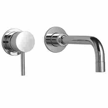Aquabrass 61029pc Volare Wallmount Straight Lever Lavatory Faucet