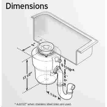 Insinkerator Excel Evolution Excel Continuous Feed Garbage Disposal Qualitybath Com