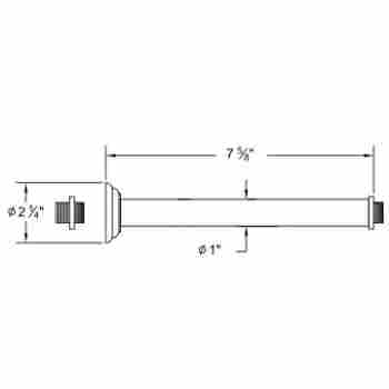 Santec 70870755 7 Ceiling Rain Head Arm And Flange Qualitybath Com
