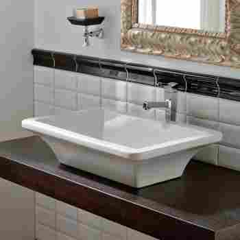 Scarabeo 4002 No Hole Erfly Above, Above Counter Bathroom Sinks
