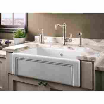 Rohl Rc3017 Shaws 30 1 2 Original Egerton Casement Edge Front Fireclay Apron Kitchen Sink Qualitybath Com
