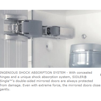 Sidler 1 605 000 Singla 18 7 8 Mirrored Medicine Cabinet