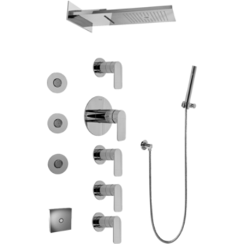 Graff Gk1 124a Lm37s Pc T Aqua Sense Trim For Full Round Led Thermostatic Shower System Qualitybath Com