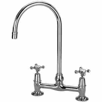 Barber Wilsons 1010ml Deck Mount Bridge Faucet With Fixed Mushroom