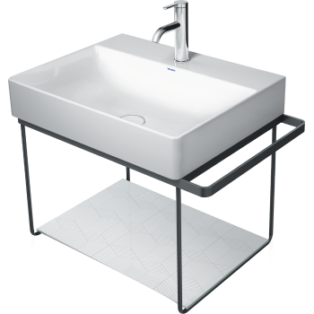 Duravit 0031024600 Durasquare 26 1 8 Metal Console Wall Mounted Qualitybath Com With decorative legs and open storage that reveals the flooring below, console vanities add character without crowding. durasquare 26 1 8 metal console wall mounted