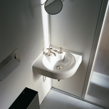 Duravit 0448450000 Architec Wall Mount Washbasin Corner Model Qualitybath Com Modern tubs, bidets, urinals & washbasins developed by prof. duravit
