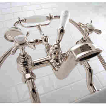Lefroy Brooks Lb 1100 Classic White Lever Deck Mounted Bath Shower