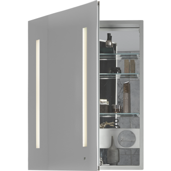 Robern Ac2430d4p1 Aio Series 23 1 4 Single Door Mirrored Medicine Cabinet Qualitybath Com