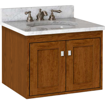 Strasser Woodenworks 20 203 Sodo 24 Wall Mount Vanity With Shaker