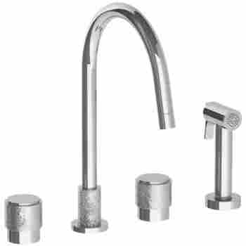 Watermark 27 7 1 Sense Widespread Kitchen Faucet With Hand Spray