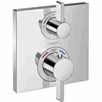 Hansgrohe 15712 Ecostat Square Thermostatic Trim With Volume Control Qualitybath Com