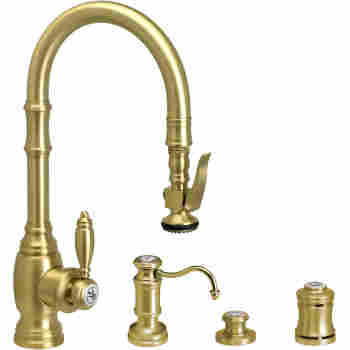 Waterstone 5200 4 Traditional Plp Kitchen Faucet With Soap Dispenser Air Switch And Single Port Air Gap Qualitybath Com