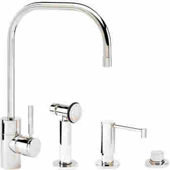 Waterstone 3825 3 Ac Fulton Kitchen Faucet With Side Spray Soap Dispenser And Air Switch Qualitybath Com