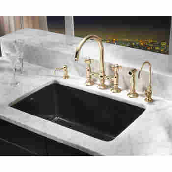 Rohl A1461ws San Julio C Spout Bridge Faucet With Sidespray