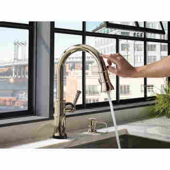 Brizo 64025lf Pn Artesso Kitchen Faucet With Smart Touch Technology Qualitybath Com