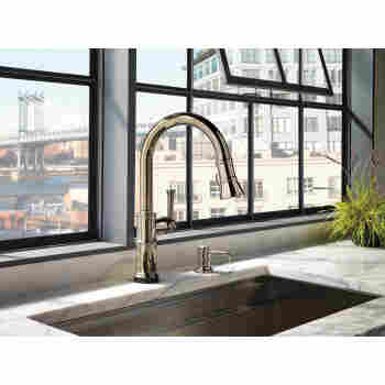 Brizo 64025lf Pn Artesso Kitchen Faucet With Smart Touch Technology Qualitybath Com