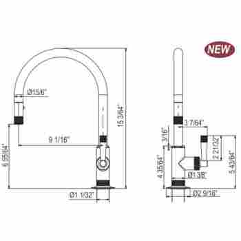 Rohl Mb7930lmpn 2 Graceline Pull Down Kitchen Faucet Qualitybath Com
