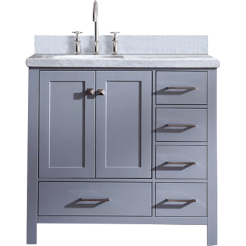 Ariel A037s Cambridge 36 Single Sink Bathroom Vanity Set With