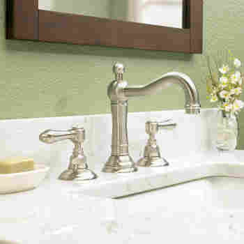 Rohl A1409 Acqui Column Spout Widespread Faucet Qualitybath Com