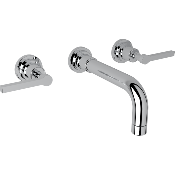 Rohl A2207 Lombardia Wall Mount Widespread Lavatory Faucet