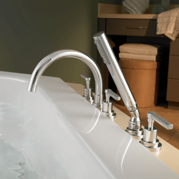 Rohl A2214 Lombardia 5 Hole Deck Mount Tub Filler With Handshower